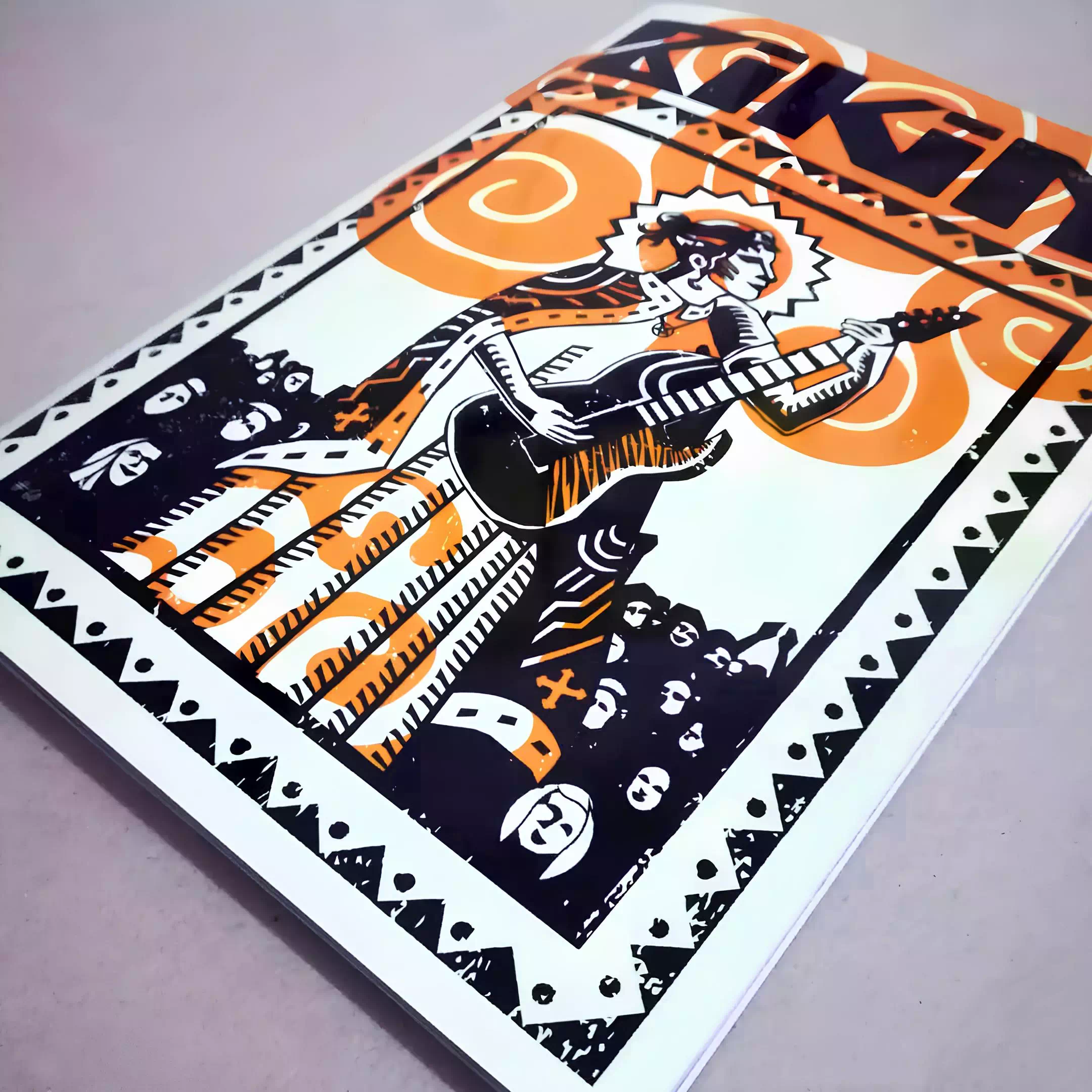 Illustration style Seiz Breur pour la couverture du numéro de janvier 2023 de la revue "Bikini"