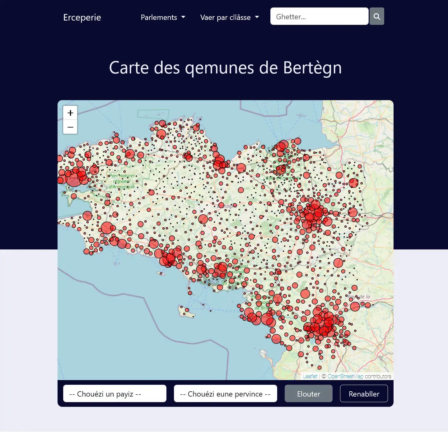 Site des communes de Bretagne disponible en gallo